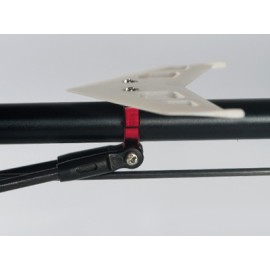Aluminum Tail Boom Support Mount (RED) - BLADE 300X