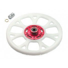 CNC Delrin Main Gear w/ Auto-Rotation Hub set (RED) - BLADE 300X