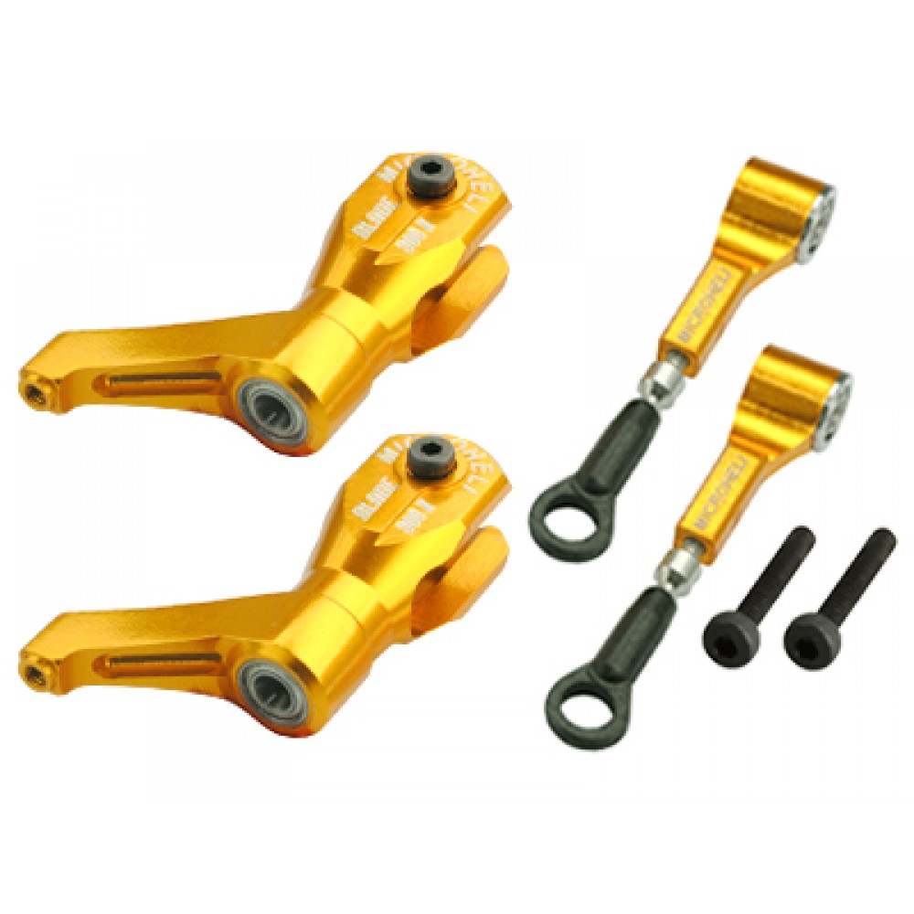 Precision CNC Aluminum DFC Head set (GOLD) - BLADE 300X Precision CNC Aluminum DFC Head set (GOLD) - BLADE 300X