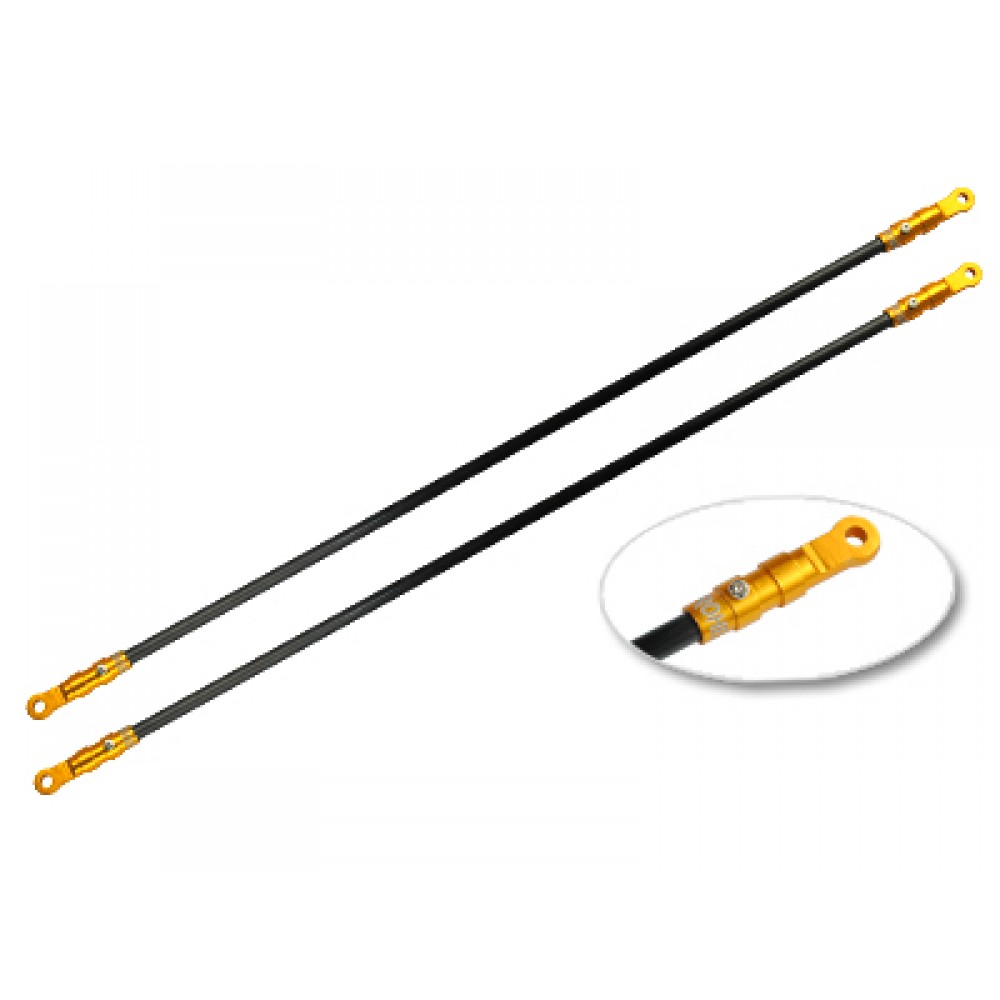 Aluminum/Carbon Tail Boom Support set (GOLD) - BLADE 300X Aluminum/Carbon Tail Boom Support set (GOLD) - BLADE 300X
