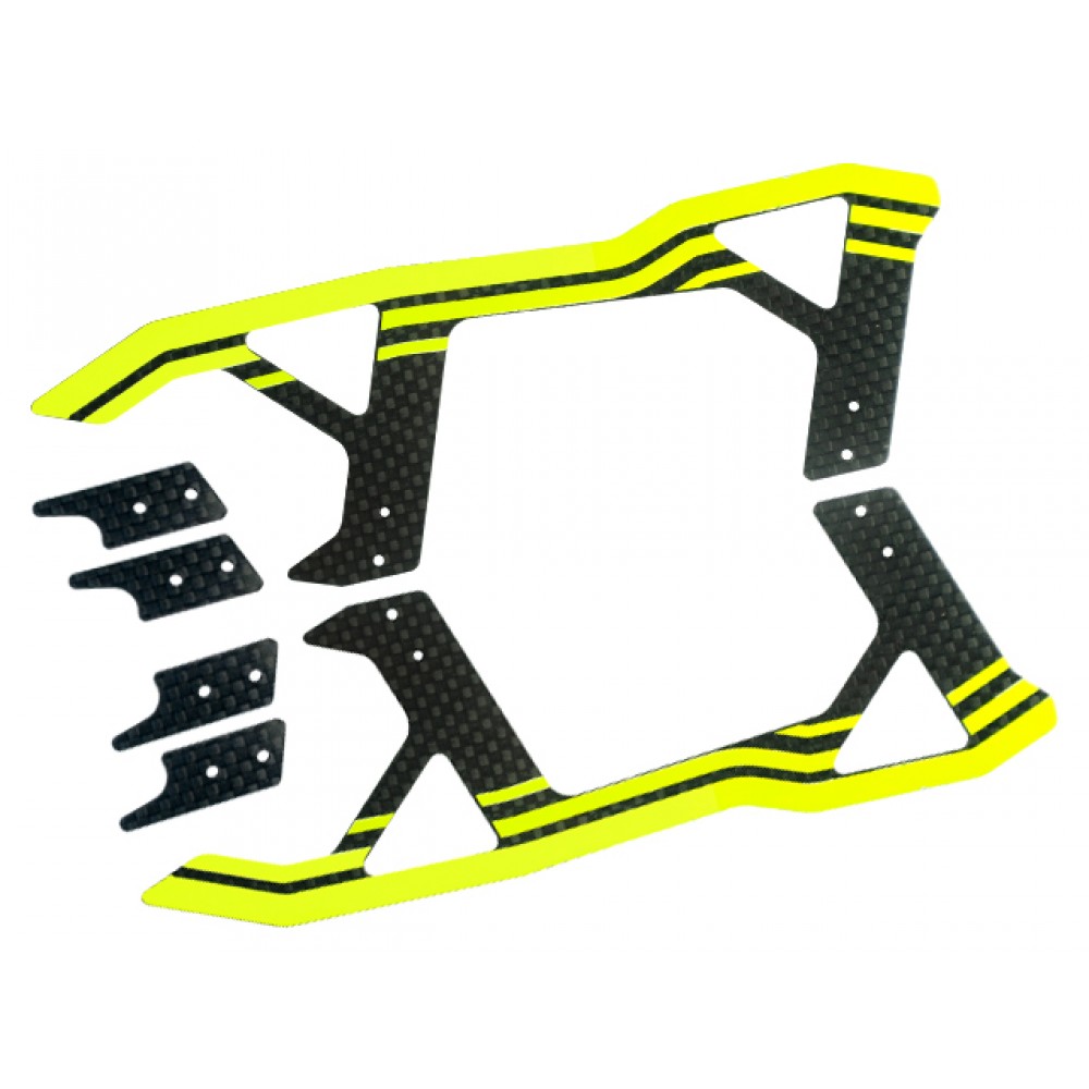 Carbon Fiber Landing Skids (YELLOW) (for MH Landing Gear series Blade 250 CFX/ 270 CFX/ 300 CFX)