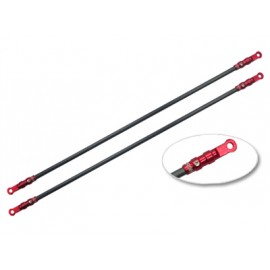 Aluminum/Carbon Tail Boom Support set (RED) - BLADE 300 CFX
