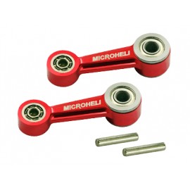 Aluminum Washout Control Arm set (RED) - BLADE 300 CFX