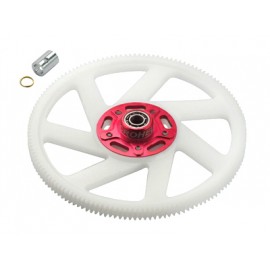 Delrin Main Gear w/ Auto-Rotation Hub set (RED) - BLADE 300 CFX