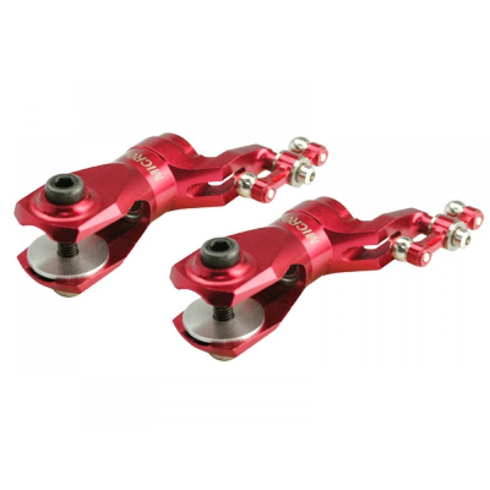 Aluminum Main Blade Grip w/ Thrust Bearing (RED) - BLADE 450 3D Aluminum Main Blade Grip w/ Thrust Bearing (RED) - BLADE 450 3D
