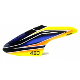 Airbrush Fiberglass Blue Evil Canopy - BLADE 450X/3D