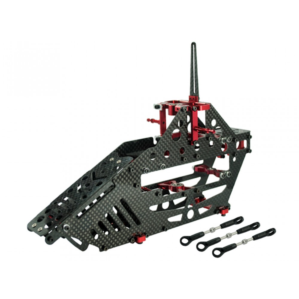 Aluminum/Carbon Fiber Main Frame (RED) - BLADE 450X Aluminum/Carbon Fiber Main Frame (RED) - BLADE 450X