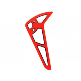 Red Carbon Fiber Vertical Fin - BLADE 500X/3D