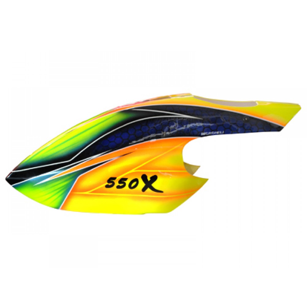 Airbrush Fiberglass Dolphins Canopy - BLADE 550X