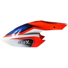Airbrush Fiberglass Red Gopher Canopy - BLADE 550X