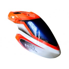 Airbrush Fiberglass Red Gopher Canopy - BLADE 550X Airbrush Fiberglass Red Gopher Canopy - BLADE 550X