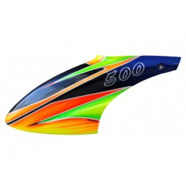 Airbrush Fiberglass Blue Evil Canopy - BLADE 500X/3D