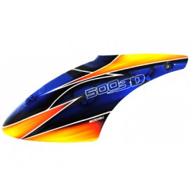 Airbrush Fiberglass Blue Skull Canopy - BLADE 500X/3D