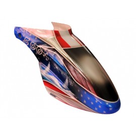 Airbrush Fiberglass Merry Christmas Canopy - BLADE 500X/3D Airbrush Fiberglass Merry Christmas Canopy - BLADE 500X/3D