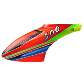Airbrush Fiberglass Red Transformer Canopy - BLADE 500X/3D