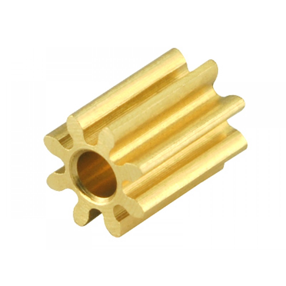 CNC Brass Pinion 8T 0.4M 1.48mm Bore CNC Brass Pinion 8T 0.4M 1.48mm Bore
