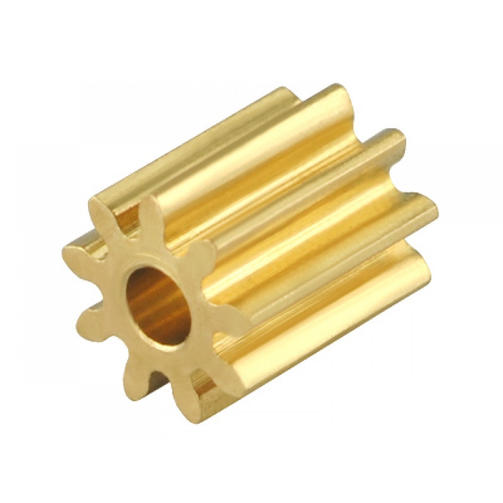 CNC Brass Pinion 9T 0.4M 1.48mm Bore CNC Brass Pinion 9T 0.4M 1.48mm Bore