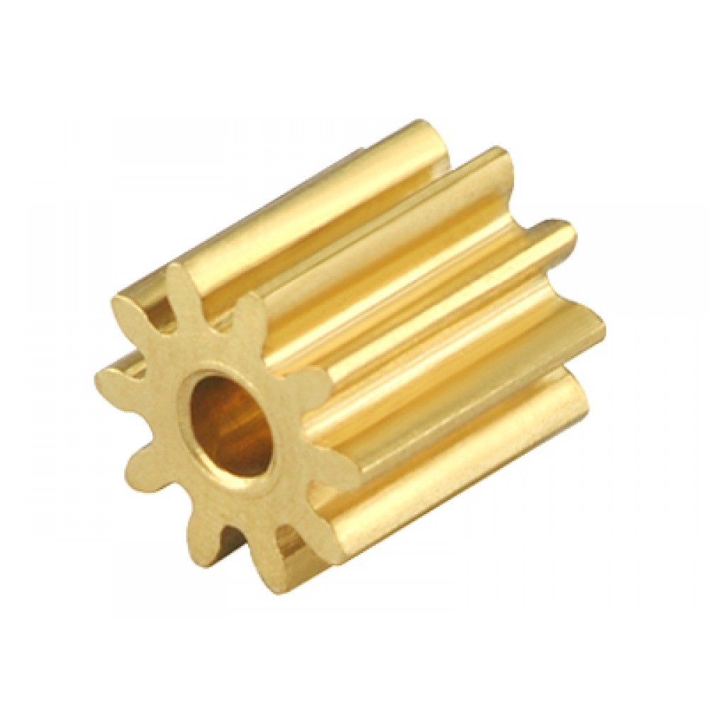 CNC Brass Pinion 10T 0.4M 1.48mm Bore