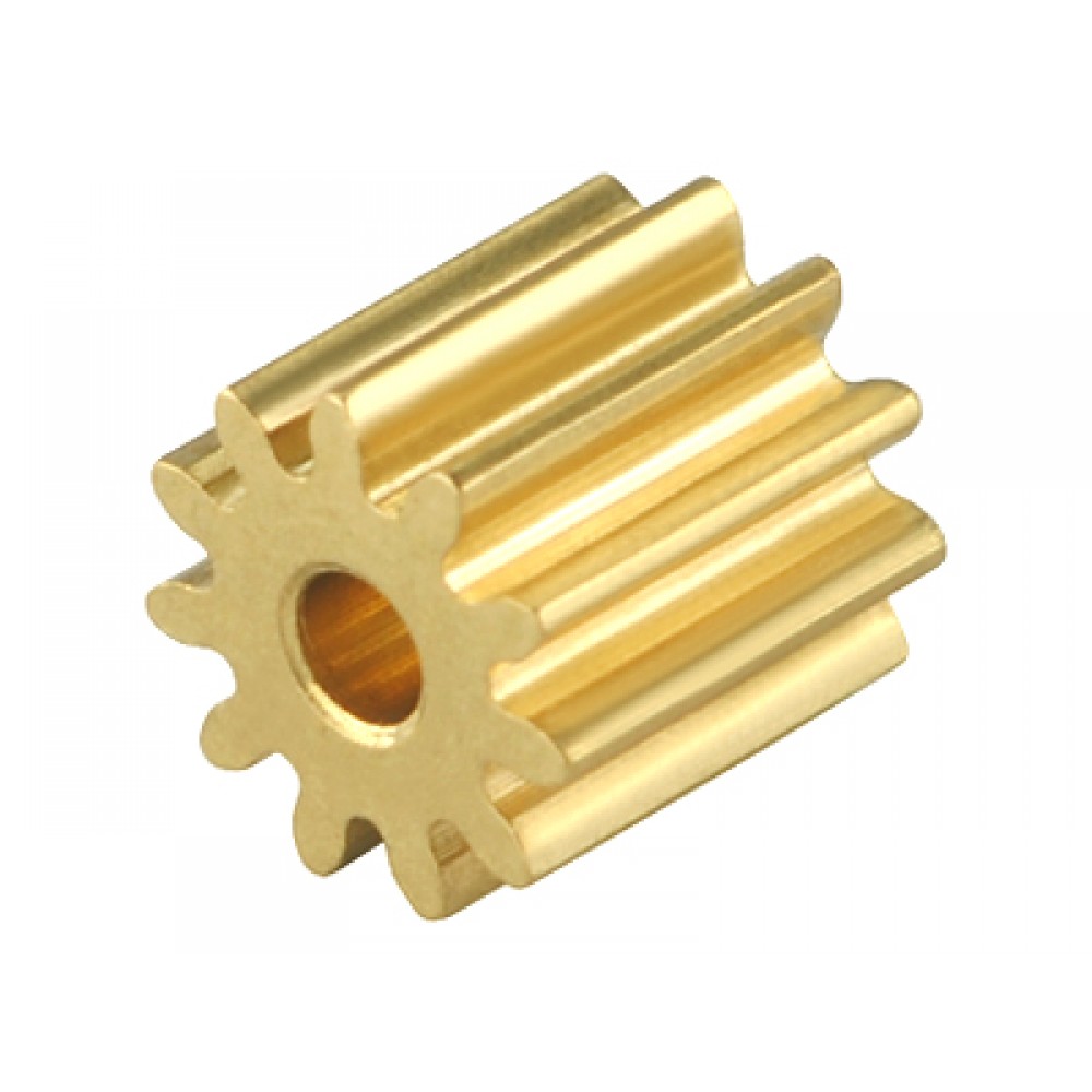 CNC Brass Pinion 11T 0.4M 1.48mm Bore CNC Brass Pinion 11T 0.4M 1.48mm Bore