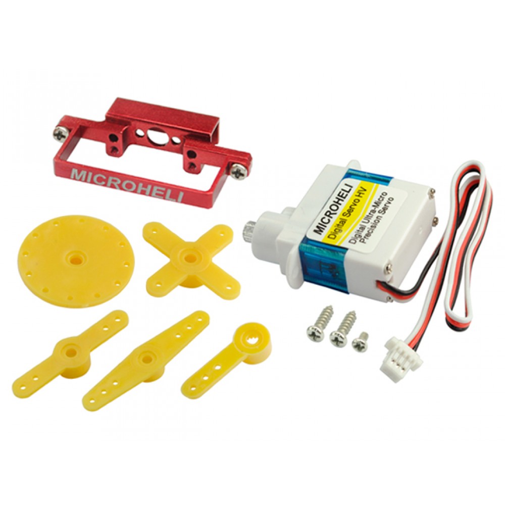 Digital Ultra-Micro Precision Servo HV set (RED) (Metal Gear) Digital Ultra-Micro Precision Servo HV set (RED) (Metal Gear)