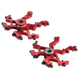 Aluminum Main Shaft Bearing Block (RED) - GAUI X3