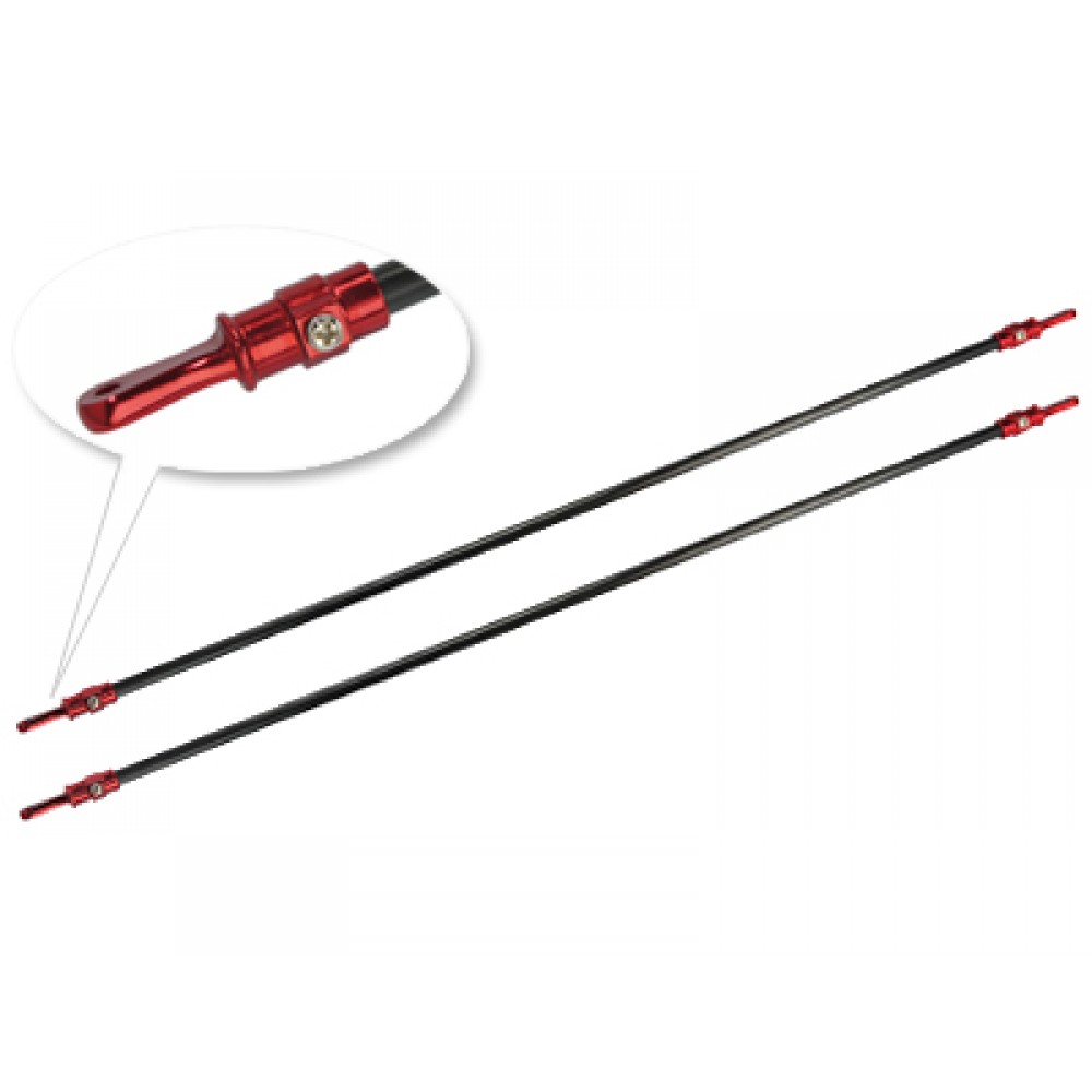 Aluminum/Carbon Tail Boom Support set (RED) - GAUI X3 Aluminum/Carbon Tail Boom Support set (RED) - GAUI X3