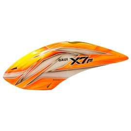Airbrush Fiberglass Orange Tornado Canopy - GAUI X7F