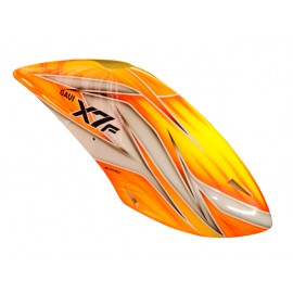 Airbrush Fiberglass Orange Tornado Canopy - GAUI X7F Airbrush Fiberglass Orange Tornado Canopy - GAUI X7F