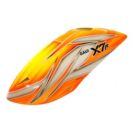 Airbrush Fiberglass Orange Tornado Canopy - GAUI X7F Airbrush Fiberglass Orange Tornado Canopy - GAUI X7F
