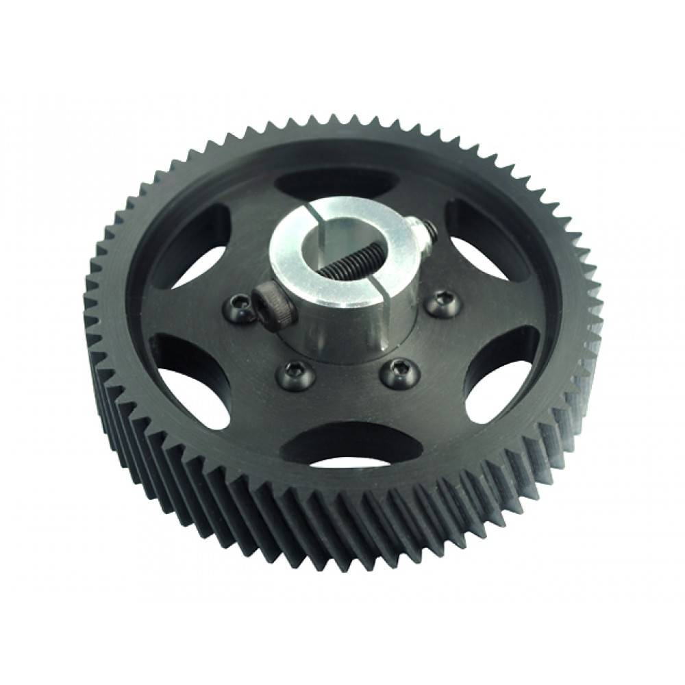 CNC Delrin Main Gear 68T 1M w/ Aluminum Hub - GOBLIN 700 CNC Delrin Main Gear 68T 1M w/ Aluminum Hub - GOBLIN 700