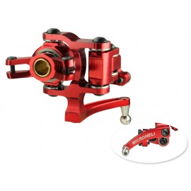 Aluminum Dual Arm Tail Pitch Lever/Slider (RED) - GOBLIN 630/700