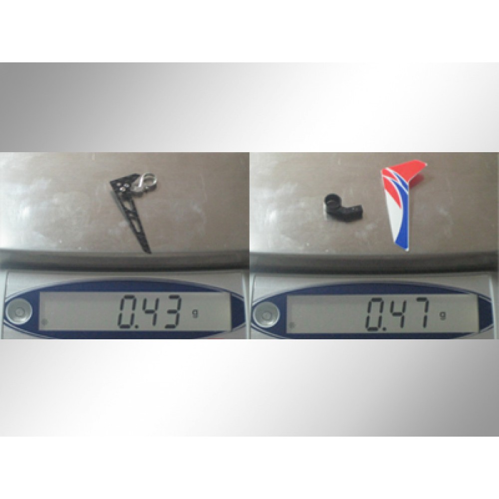 Tail Motor Mount w/ Vertical Fin set BLADE MCPX/S