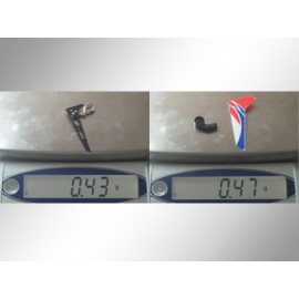 Tail Motor Mount w/ Vertical Fin set - BLADE MCPX/S Tail Motor Mount w/ Vertical Fin set - BLADE MCPX/S