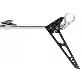 3mm Aluminum XL Tail Boom w/ Horizontal Fin (for MH-MCPX005/B/X)