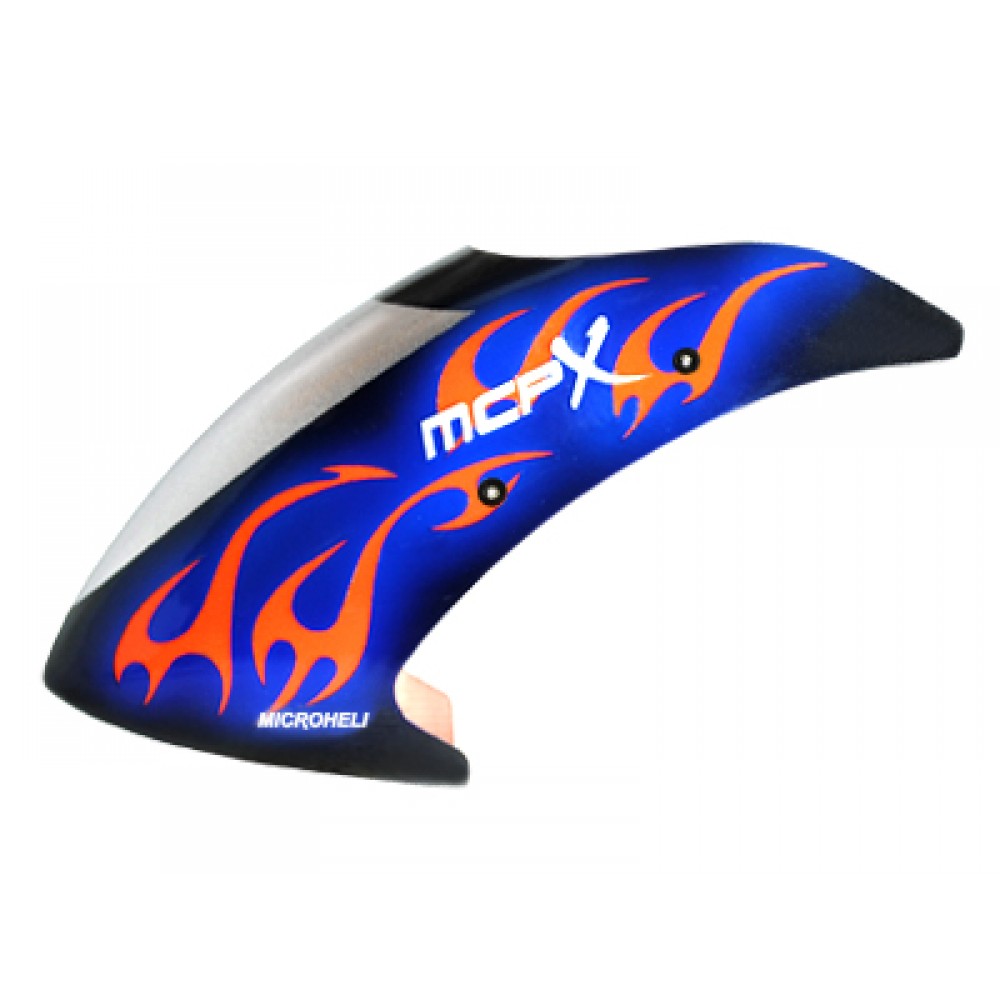 Airbrush Fiberglass Night Blaze Canopy - BLADE MCPX