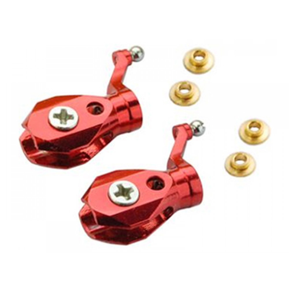 Precision CNC Aluminum Main Blade Grip set (RED) - BLADE MCPX/S Precision CNC Aluminum Main Blade Grip set (RED) - BLADE MCPX/S