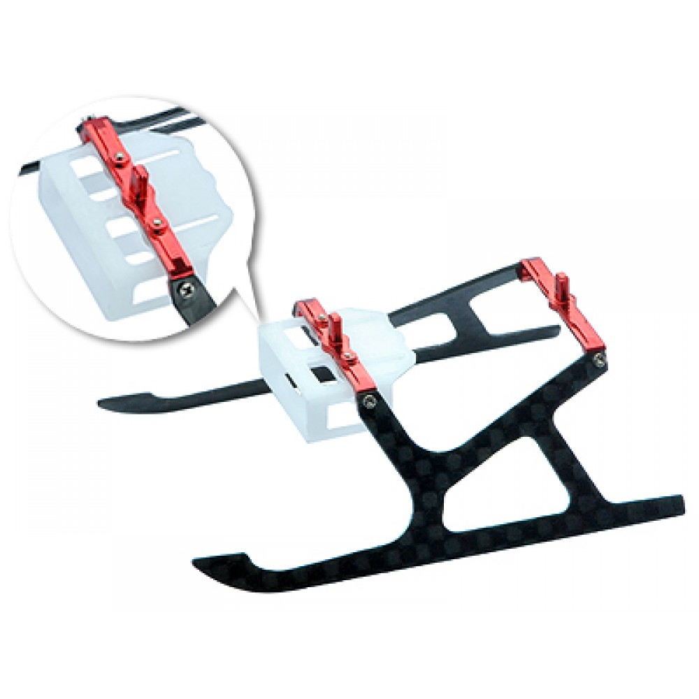 Aluminum/Carbon Fiber Landing Gear (RED) - BLADE MCPX/S Aluminum/Carbon Fiber Landing Gear (RED) - BLADE MCPX/S