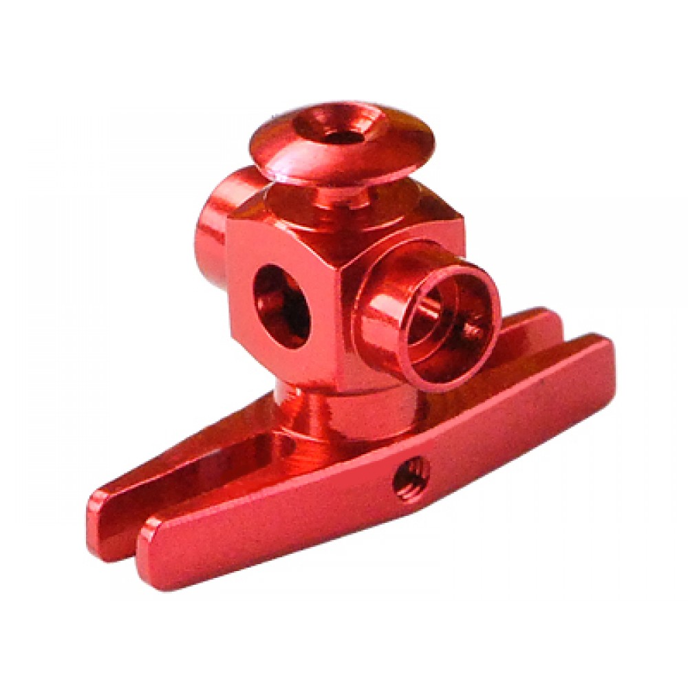 Precision CNC Aluminum Main Rotor Hub (RED) - BLADE MSR
