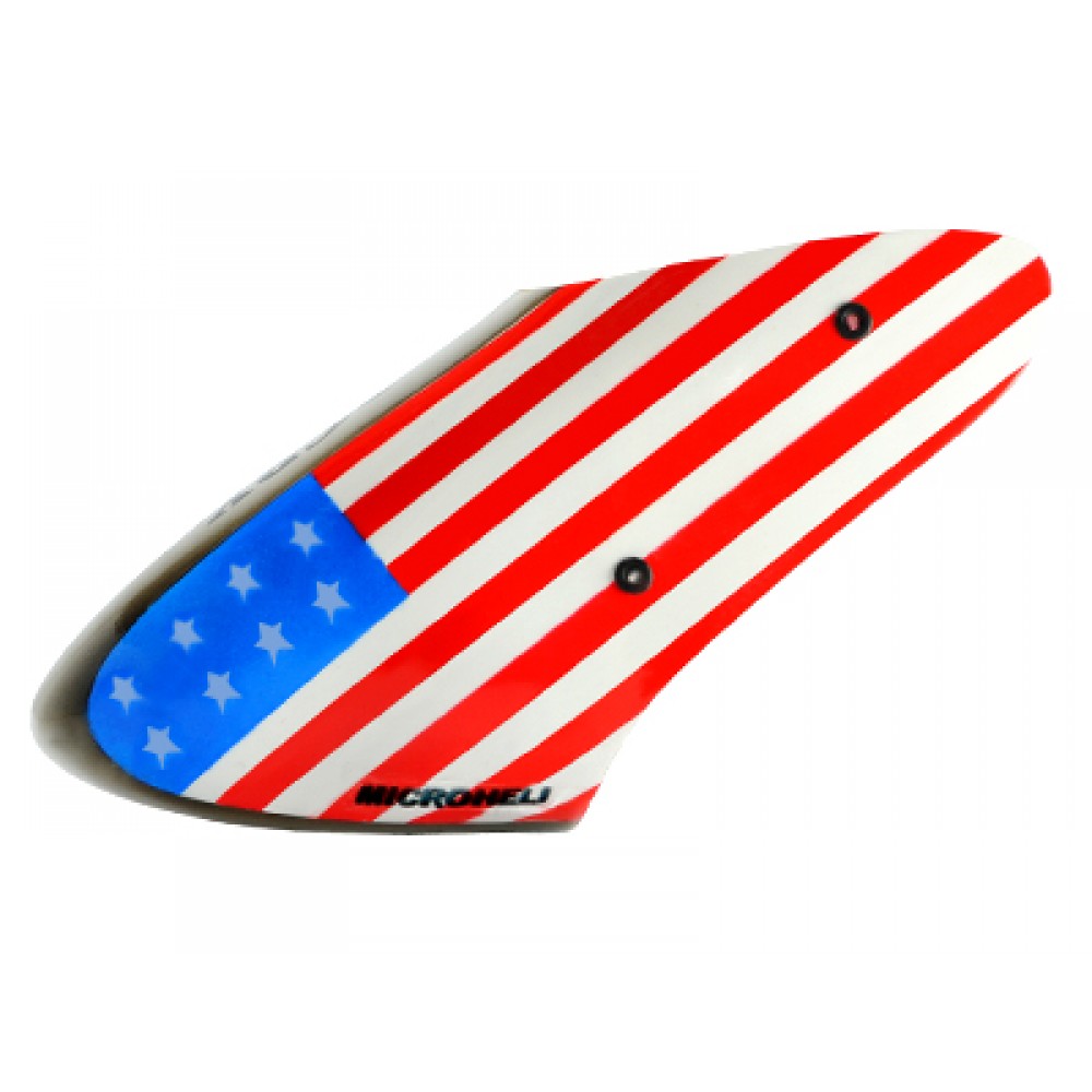 Airbrush Fiberglass USA Flag Canopy - BLADE NANO CPX / S2 / S3