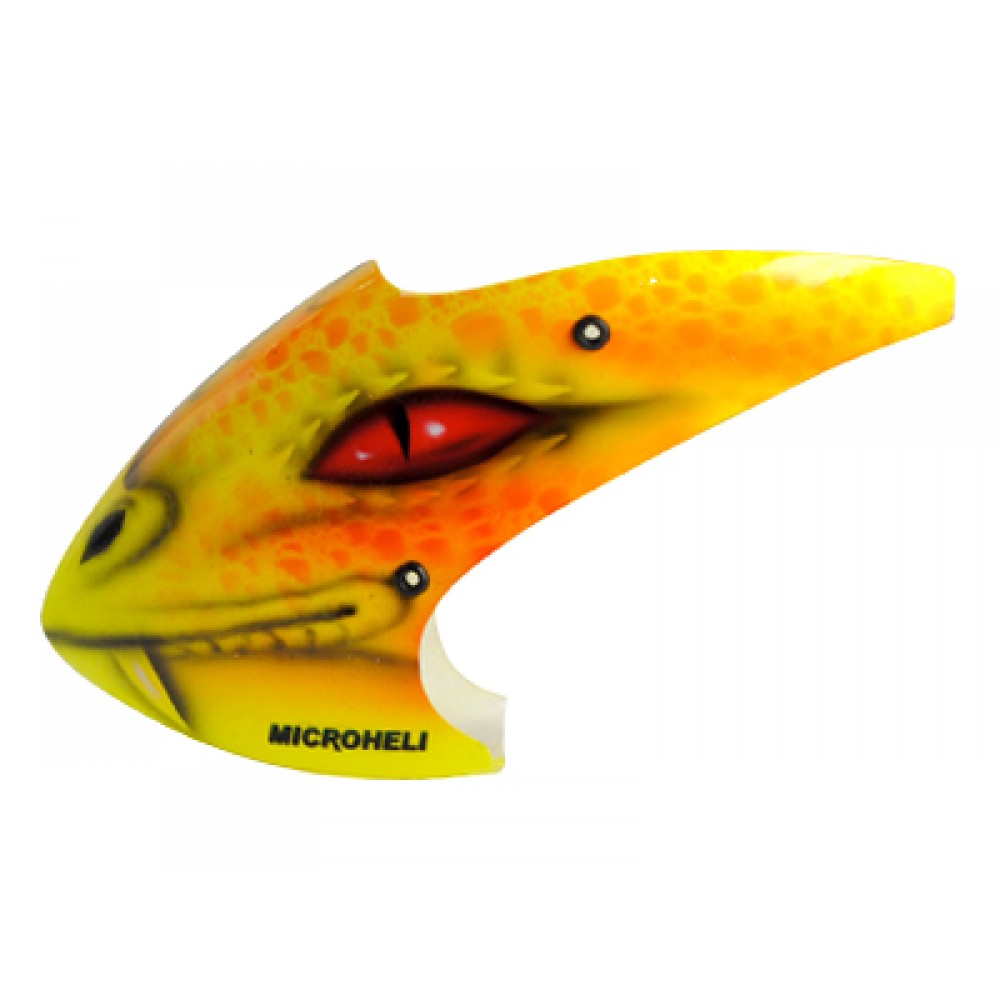 Airbrush Fiberglass Yellow Dragon Canopy - BLADE NANO CPX Airbrush Fiberglass Yellow Dragon Canopy - BLADE NANO CPX