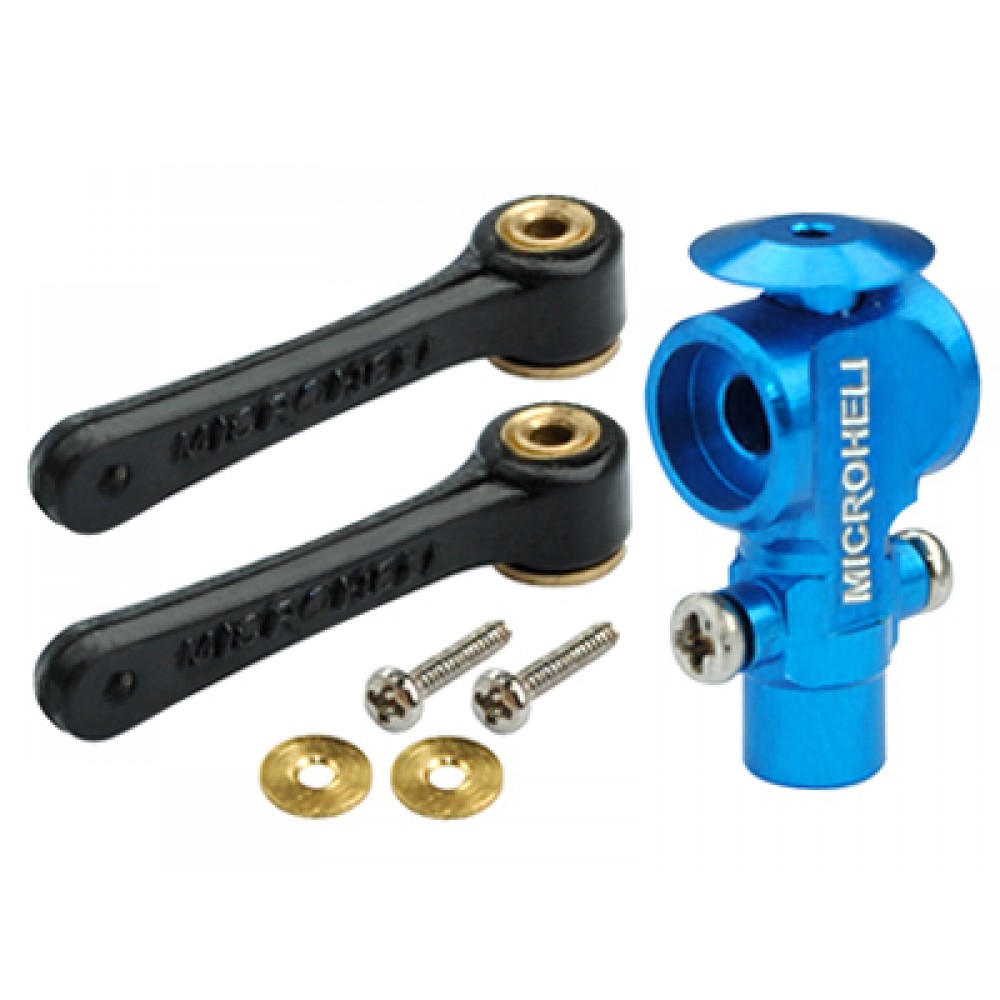 DFC Main Rotor Hub w/ Link set (BLUE) (for MH Main Rotor series) DFC Main Rotor Hub w/ Link set (BLUE) (for MH Main Rotor series)