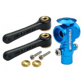 DFC Main Rotor Hub w/ Link set (BLUE) (for MH Main Rotor series)