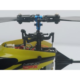 Aluminum Main Rotor Hub (BLUE) - BLADE NANO CPX / CPS / S2 / S3