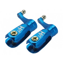 Aluminum Triple Bearing Main Blade Grip (BLUE) - BLADE NANO CPX / CPS / S2 / S3