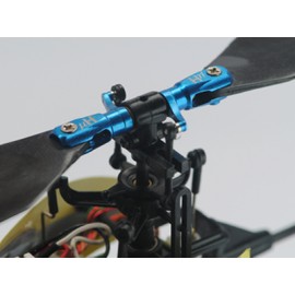 Aluminum Triple Bearing Main Blade Grip (BLUE) - BLADE NANO CPX / CPS / S2 / S3