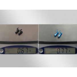 Aluminum Triple Bearing Main Blade Grip (BLUE) - BLADE NANO CPX / CPS / S2 / S3