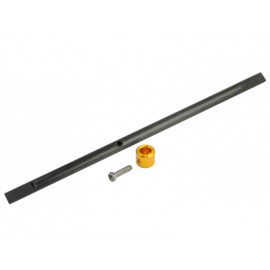 CNC Solid Carbon Main Shaft/Collar set (GOLD) - BLADE NANO CPX / CPS / S2 / S3