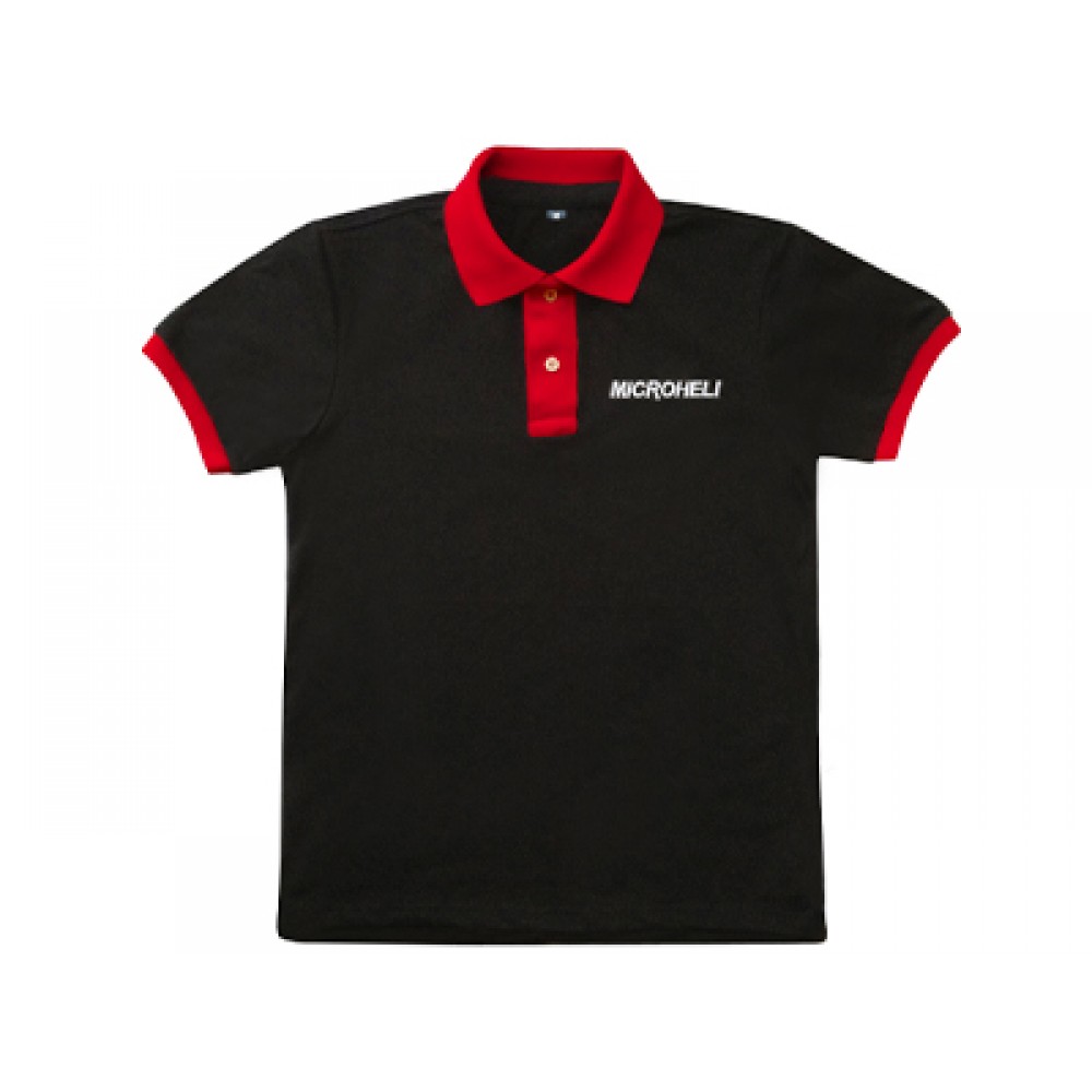 Microheli T-Shirt Black/Red - Size XXL