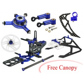 CNC Performance X Frame package (BLUE/PURPLE) - T-REX 150 DFC CNC Performance X Frame package (BLUE/PURPLE) - T-REX 150 DFC
