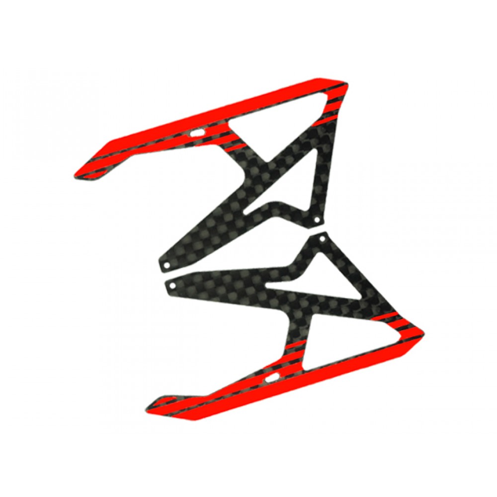 Carbon Fiber Landing Skids (RED) (for MH Landing Gear series) Carbon Fiber Landing Skids (RED) (for MH Landing Gear series)